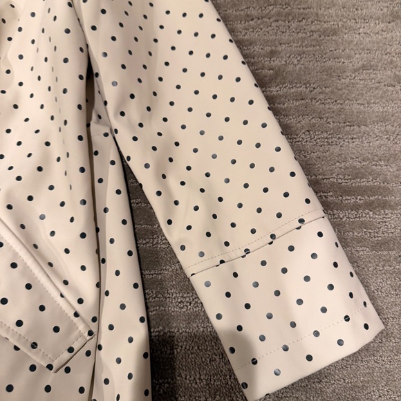 Mango polka dot girls lined rain coat size 10 - Picture 4 of 6